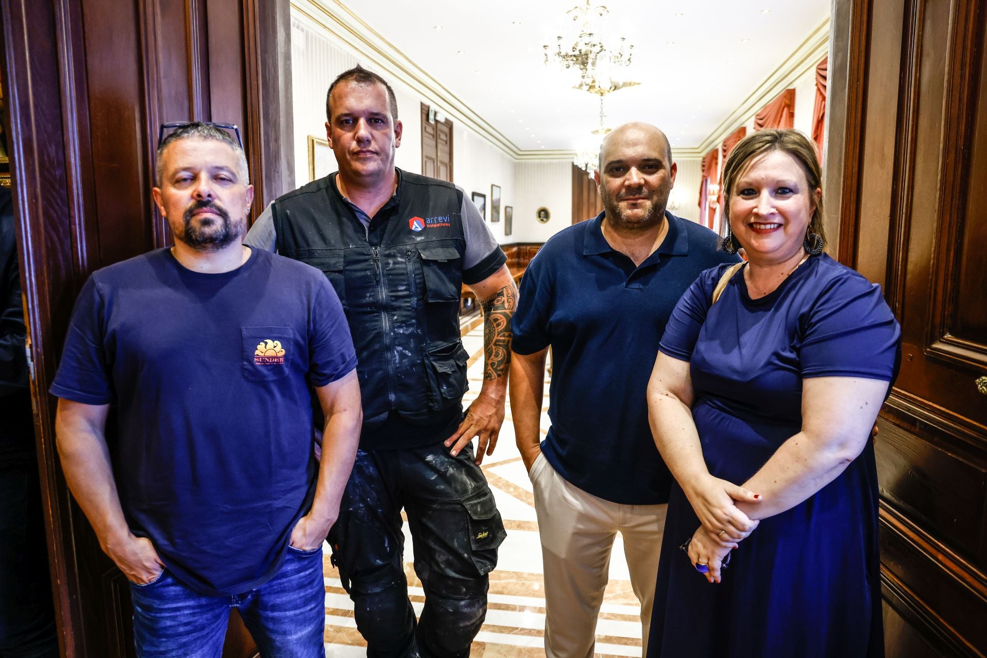 Urko Borobia, David Ramos, César Solana y Susana Contreras.