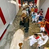 «No me gusta cómo tratan a los toros. No sé por qué me he metido», dice el bilbaíno herido que corrió el encierro tras salir de fiesta