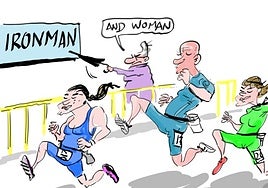 La tira de Cerrajería sobre el Ironman de Vitoria