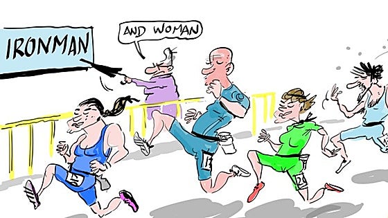 La tira de Cerrajería sobre el Ironman de Vitoria
