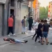 Batalla campal en Aranda de Duero.