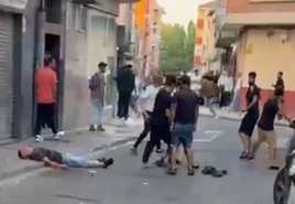 Batalla campal en Aranda de Duero.