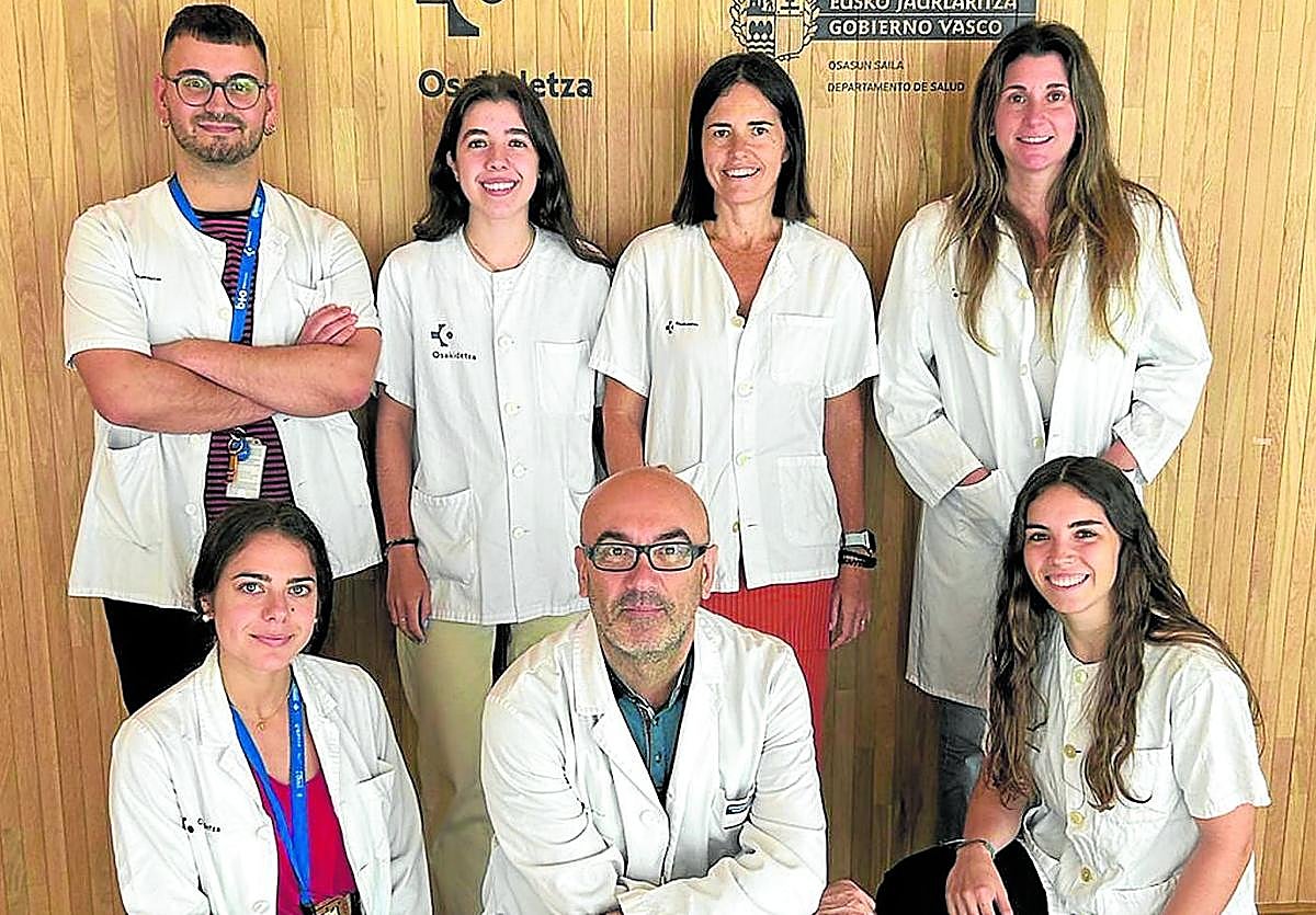 El equipo de BioBizkaia que investiga este proyecto para estimular células 'natural killers'.