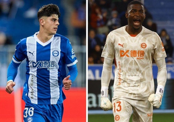 Pica y Owono, con el Alavés en la última temporada.