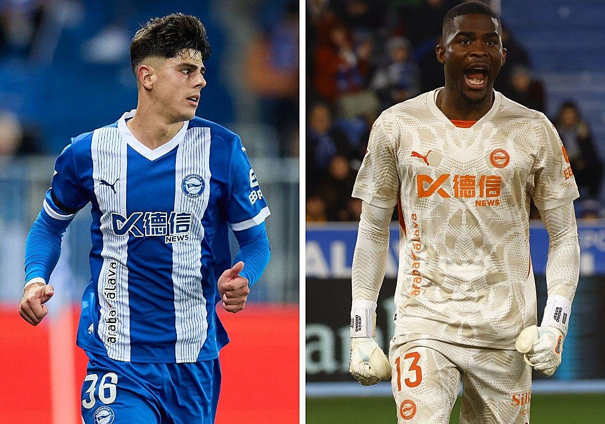 Pica y Owono, con el Alavés en la última temporada.