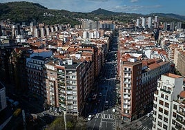 Vista de la calle Autonomía desde Zabálburu.