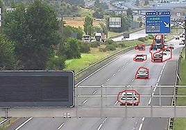 Finalizan las retenciones en la A1 a su paso por Iruña de Oca tras un accidente