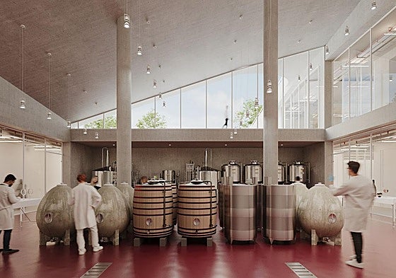 Recreación del proyecto de Carvalho Araújo para la sede de EDA en Vitoria.