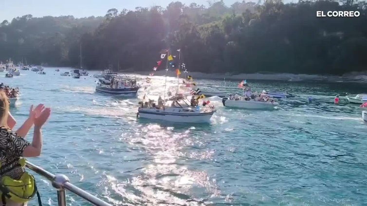 Procesión de la Virgen del Carmen en Plentzia