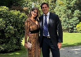 La pareja en una boda el pasado mes de octubre.