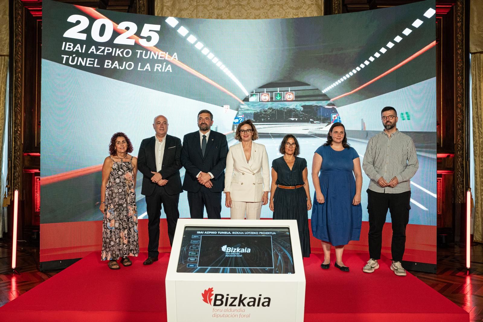 Presentación de las obras del tunel subfluvial