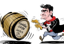 La tira de Cerrajería sobre la Carrera de Barricas