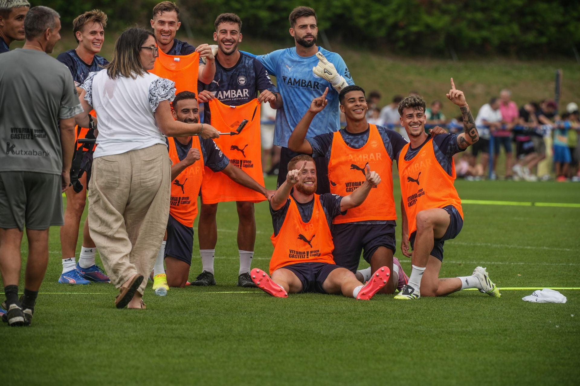 Las mejores imágenes del entrenamiento abierto del Alavés