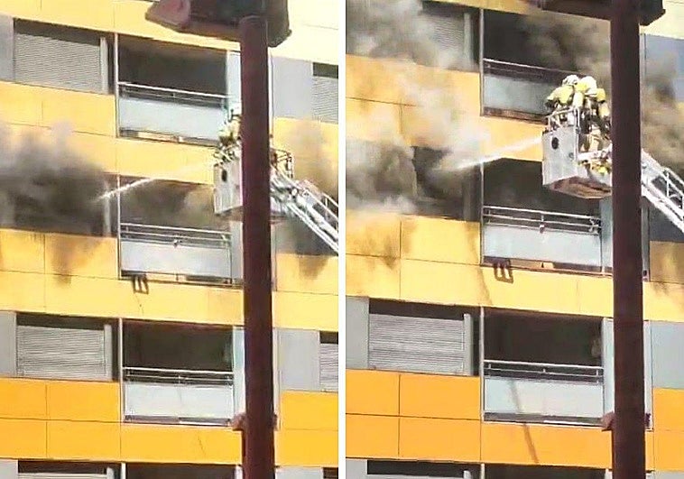 Alarma en Barakaldo por un incendio en el interior de una vivienda