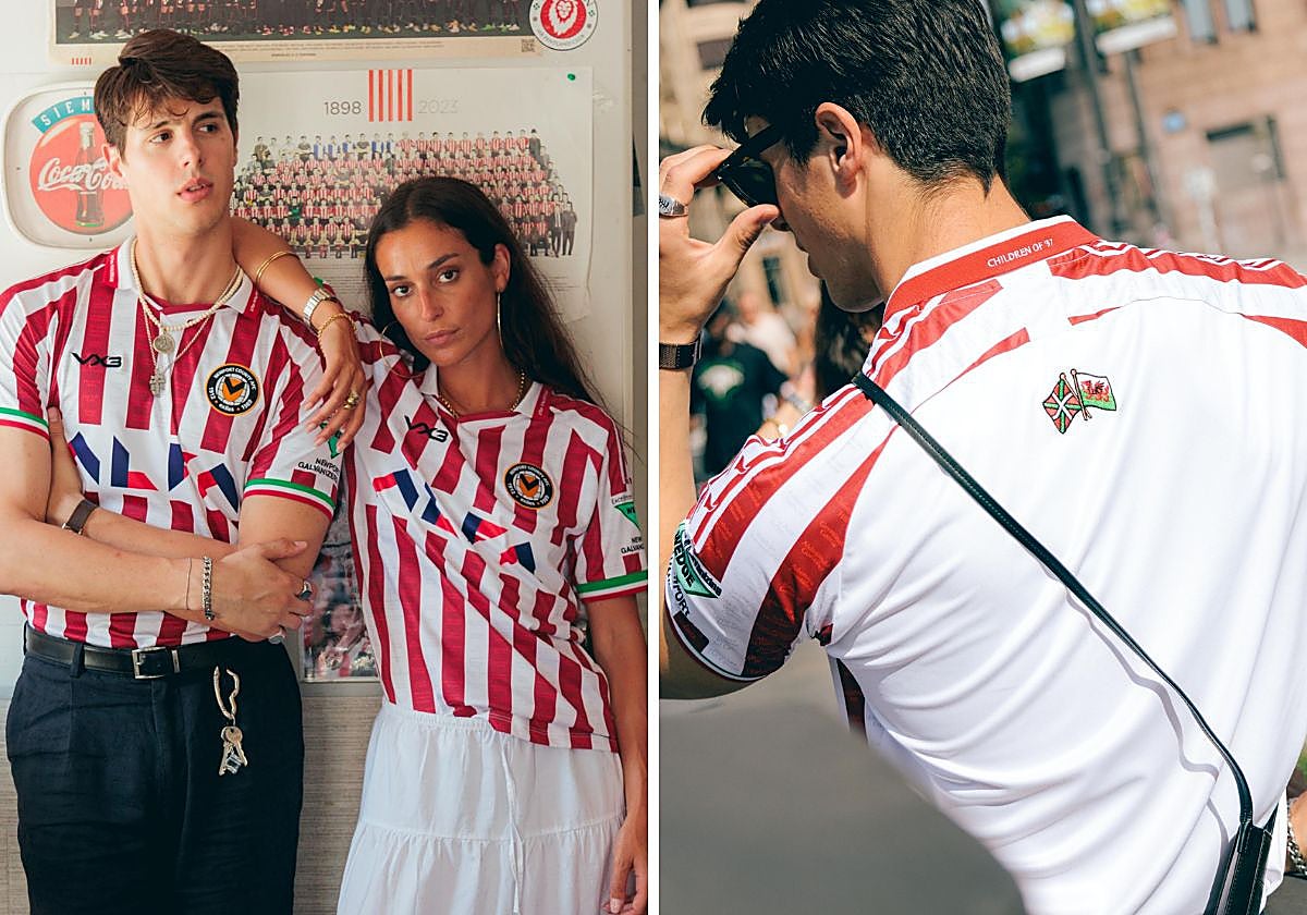 Un club galés lucirá una segunda equipación inspirada en el Athletic en homenaje a los niños vascos del 37