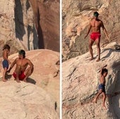 Un influencer lanza a su hijo al mar desde un acantilado para «enseñarle a afrontar sus miedos» y le llueven las críticas
