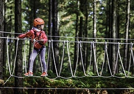 Parque de aventuras en Mendexa.