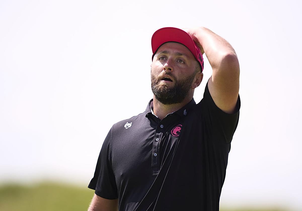 El de Barrika se lamenta tras una ocasión desperdiciada en su última ronda en Portrush.