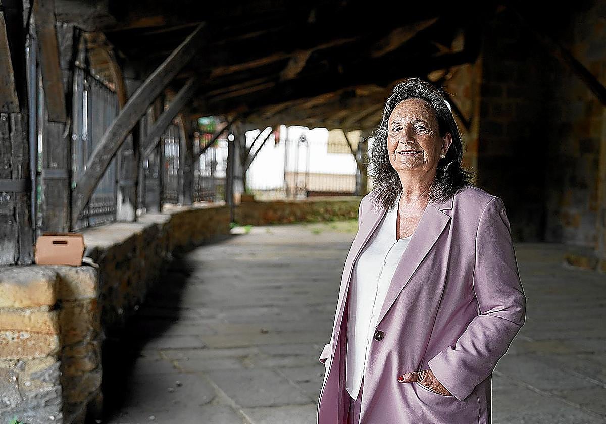 Mari Carmen López en Galdakao, localidad donde reside