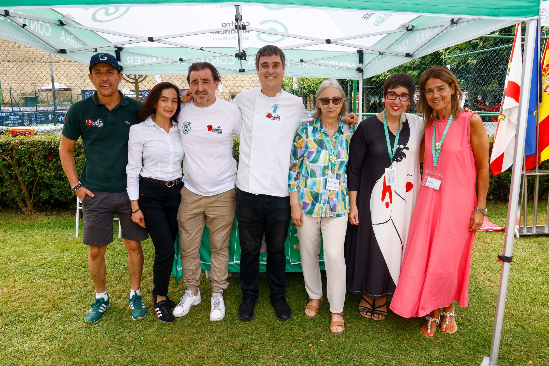 Rubén González, Liceth Medina, Mikel Fiestras, Mikel Pereda, Inés Etayo, Marta Fernández y Noelia Vivanco.