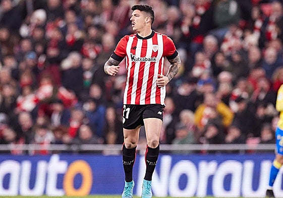 Ander Capa en un Athletic-Cadiz de la temporada 2022/23