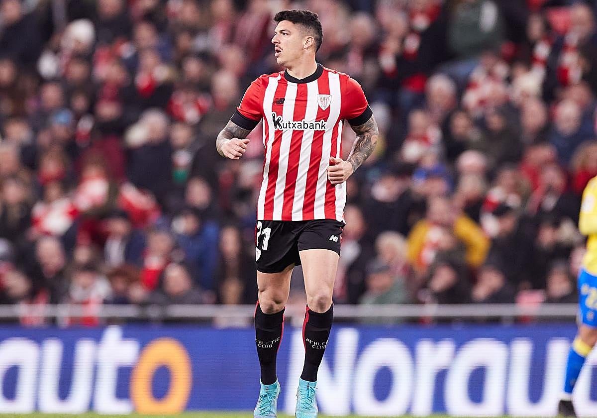 Ander Capa en un Athletic-Cadiz de la temporada 2022/23