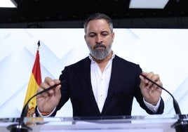 El líder de Vox, Santiago Abascal.