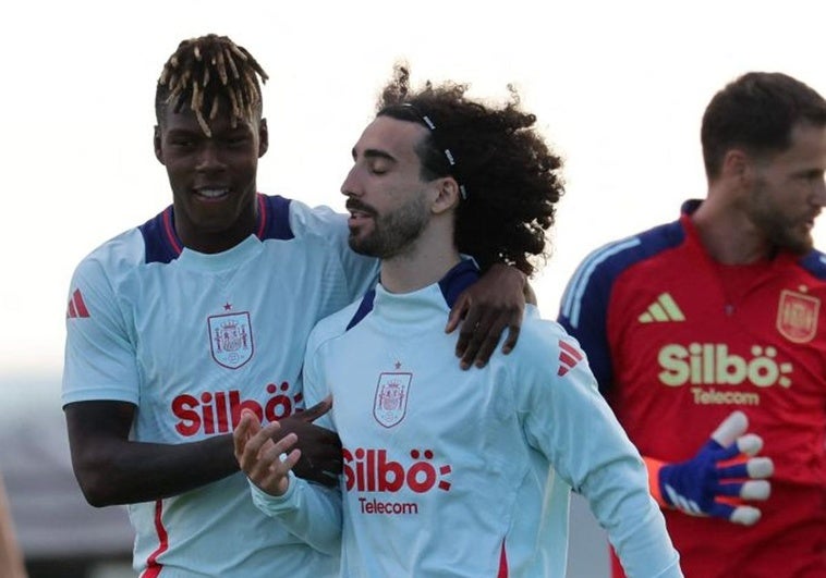 Marc Cucurella sale en defensa de Nico Williams con un conocido youtuber culé: «Yo no me fío...»