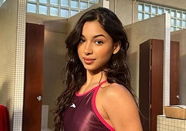 Najwa Khliwa durante el rodaje de 'Olympo'.