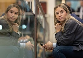 Noelia Núñez, en la Asamblea de Madrid.