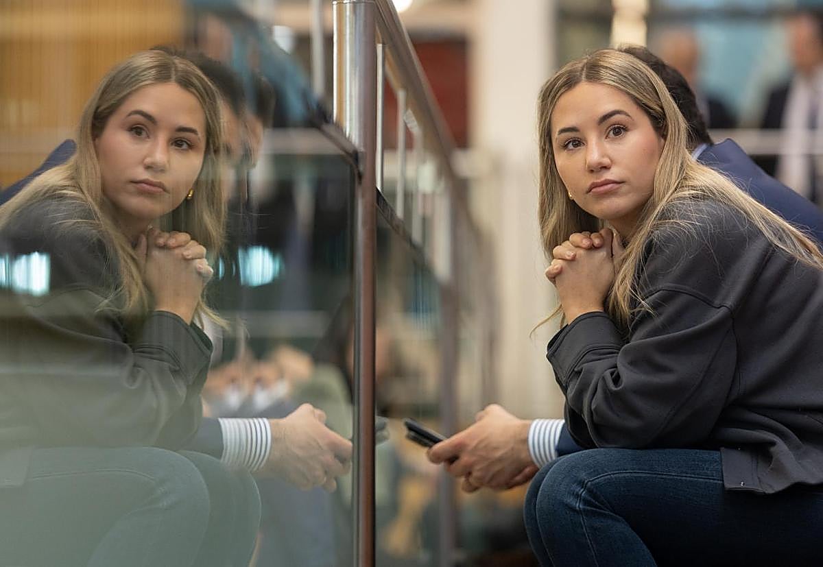 Noelia Núñez, en la Asamblea de Madrid.