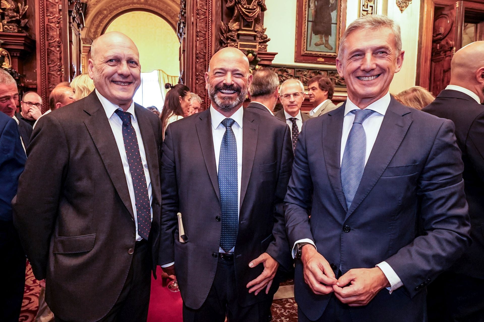 Asier Atutxa, Guillermo Buces y Kepa Badiola. 