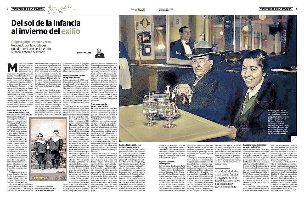 Territorios recorre las ciudades de Antonio Machado