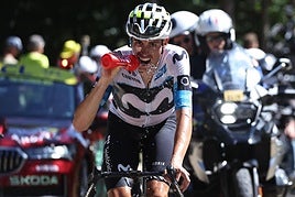 Enric Mas protagonizó una escapada en la etapa con final en el Mont Ventoux.