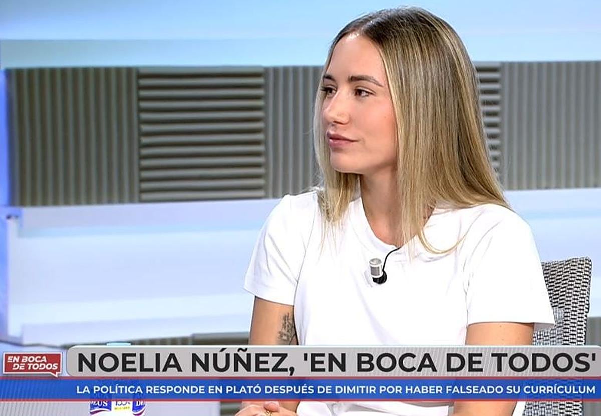 Noelia Núñez ficha por Mediaset tras dimitir por falsear su curriculum