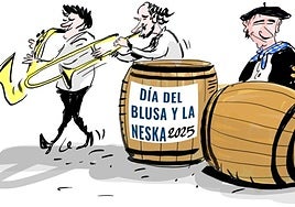 La viñeta de Cerrajería sobre el Día del Blusa y la Neska