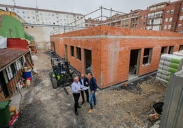 Ya está en pie la estructura de la nueva residencia para profesionales cualificados y universitarios en Nieves Cano.
