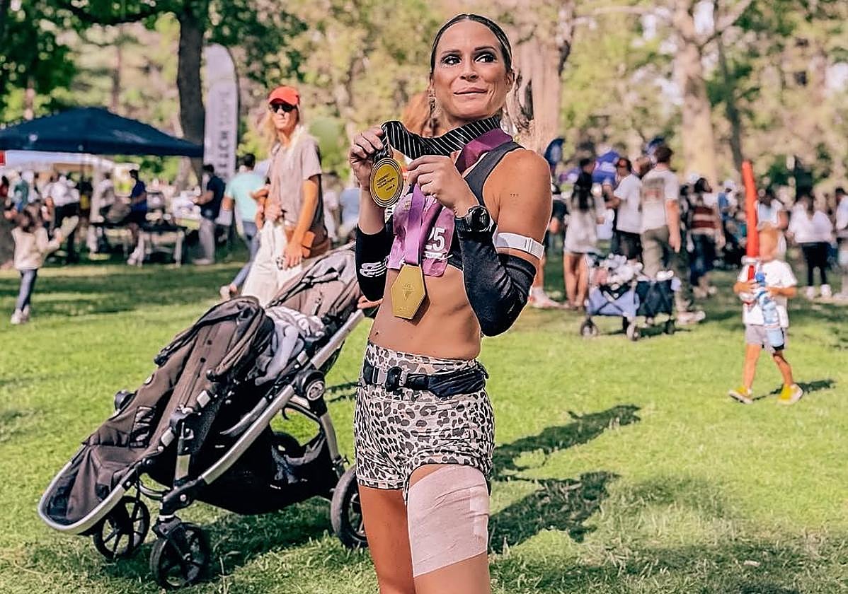 Verdelis tras ganar la segunda maratón.