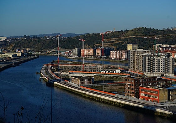 Vista de Zorrozaurre, Bilbao.