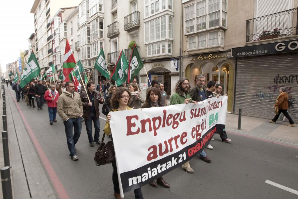 Manifestación en Vitoria de ELA