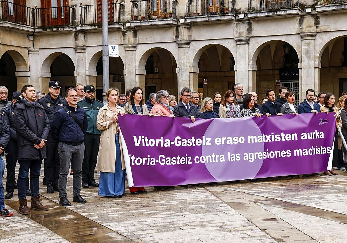 Concentración en Vitoria contra las agresiones sexuales.