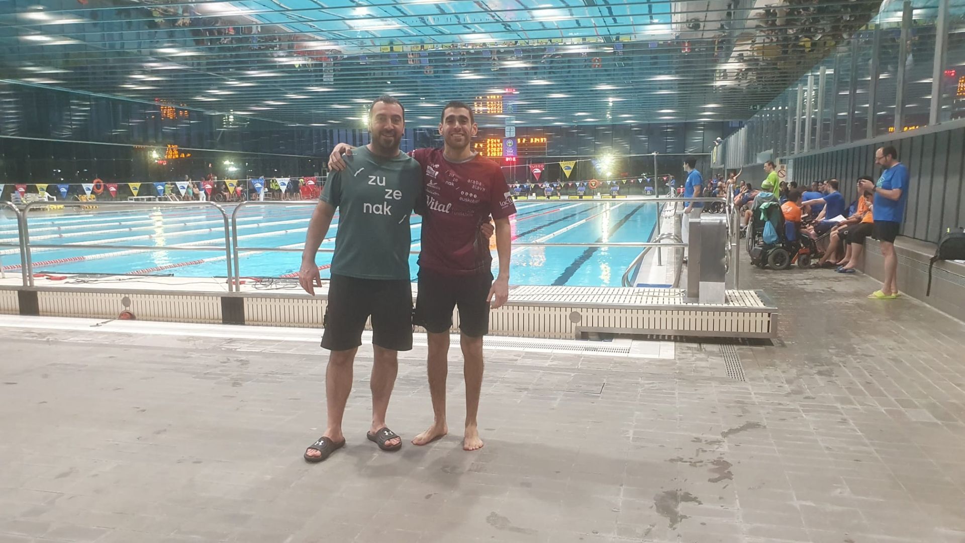 Guillermo Guinea, sonriente, por la consecución de la medalla de plata.