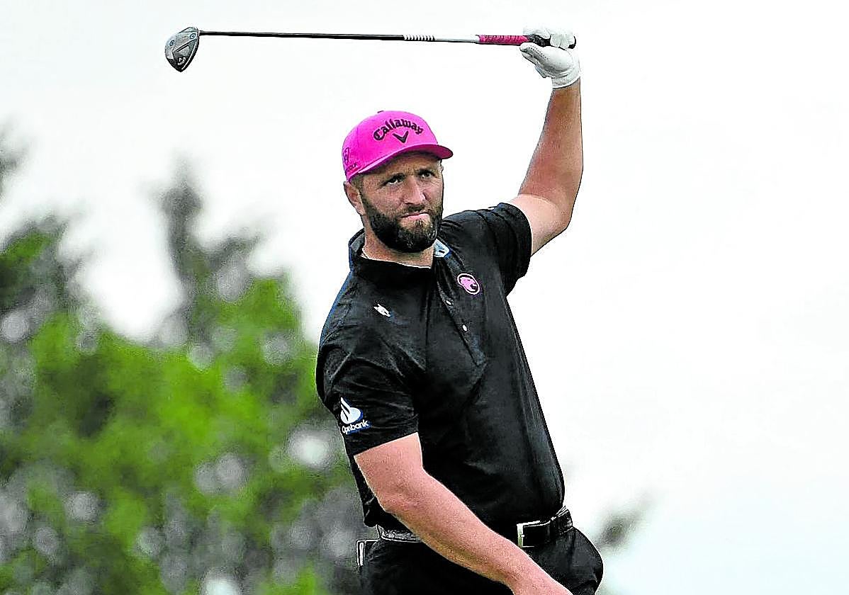 Jon Rahm dio grandes golpes en la tercera jornada del LIV de Rocester.
