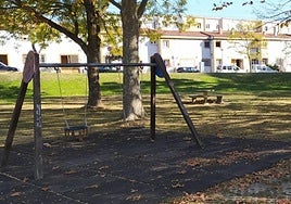 Estado actual del parque de la calle La Presa , en Abetxuko.