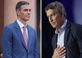 Pedro Sánchez y Alberto Núñez Feijóo.