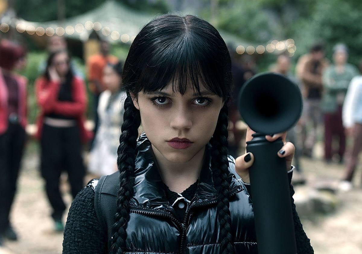 Fotograma de la segunda temporada de 'Miércoles'.