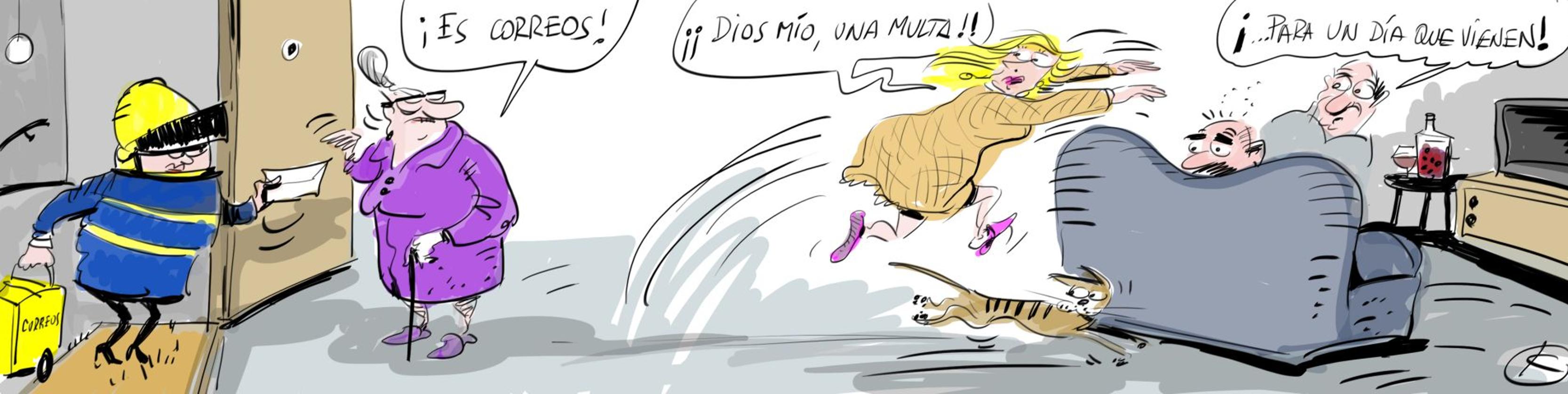 La tira de Cerrajería sobre los problemas en Correos