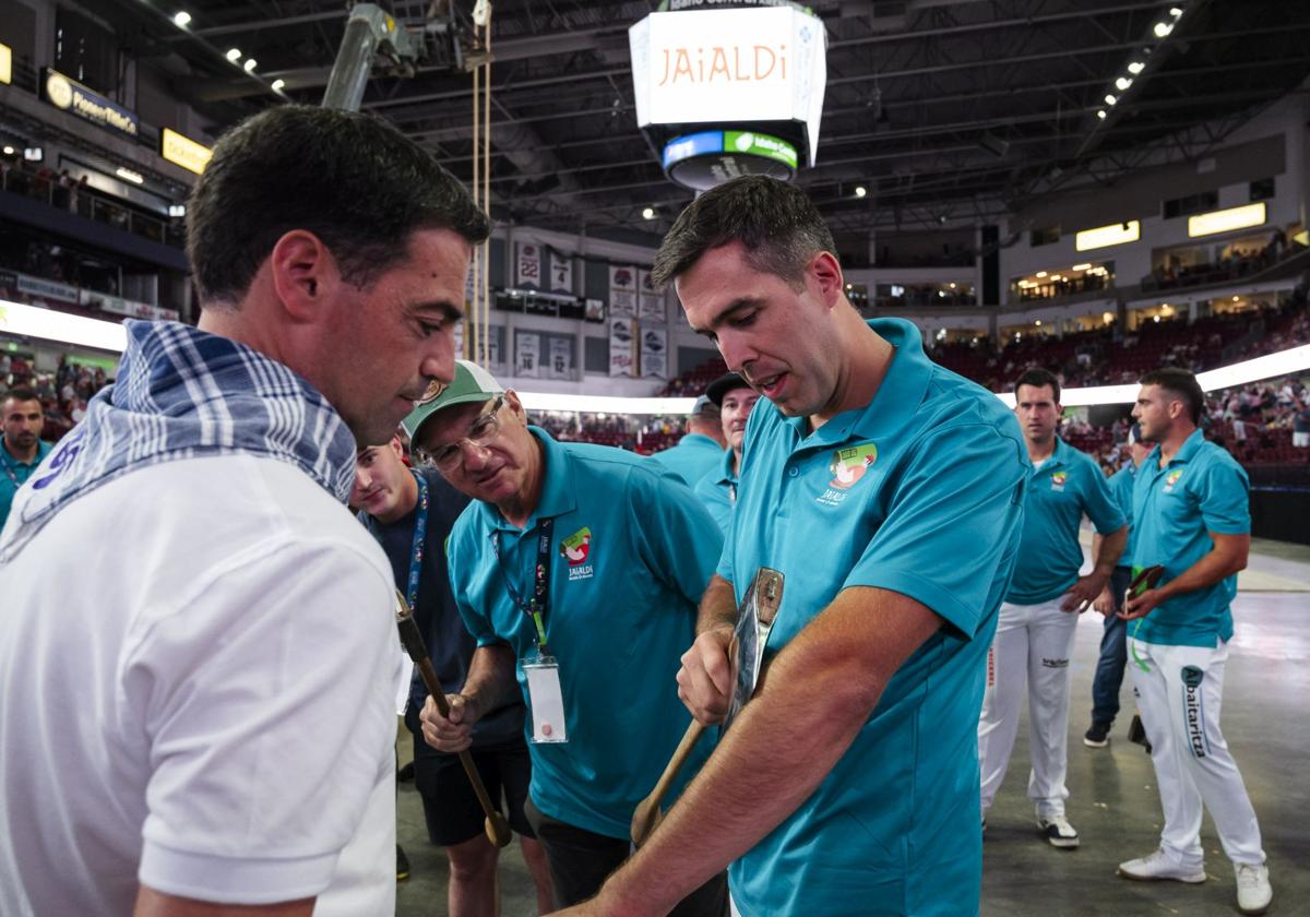 Pradales celebra junto a aizkolaris y harrijasotzailes la &#039;Sports Night&#039; en Boise