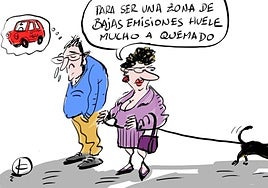 La viñeta de Cerrajería sobre la zona de bajas emisiones de Vitoria