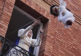Carmen San Esteban durante la bajada de Zuridonna el año pasado.
